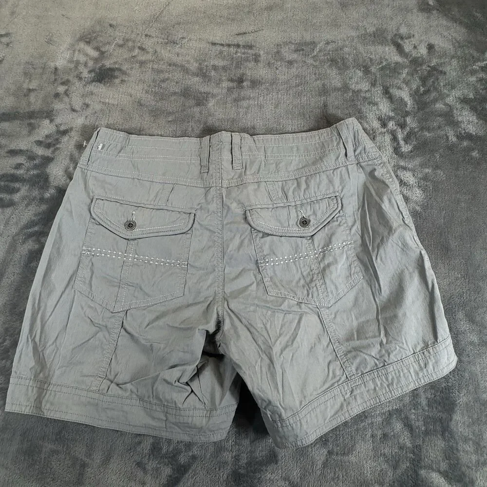 KUHL Kurve Kontra Cargo Shorts Granite 6” Ins Hiking Outdoor Lightweight NWOT